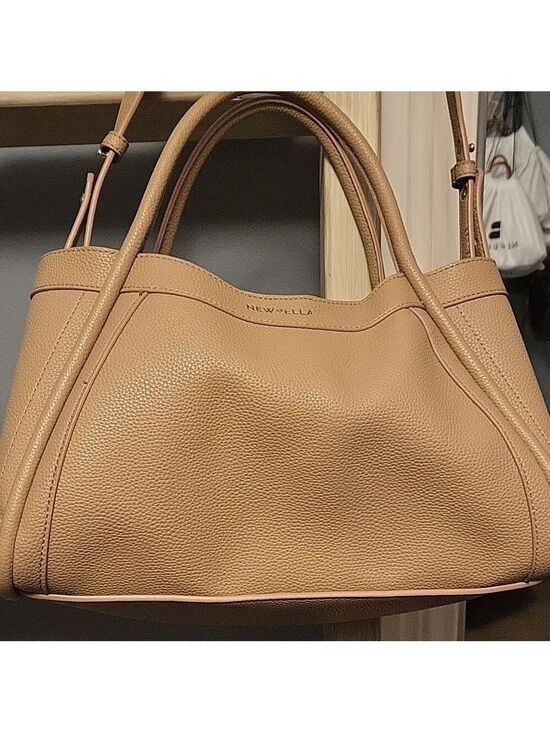 Newbella Handbags - Tan Leather Handbag
